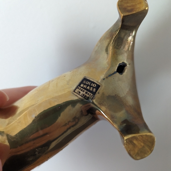 Brass dog - Picture 7 of 7